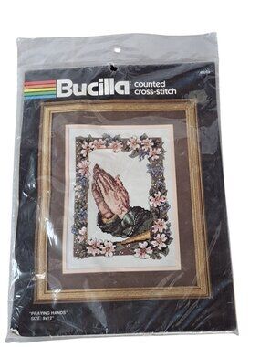 New Bucilla‎ Praying Hands Cross Stitch Kit 40253 9x12